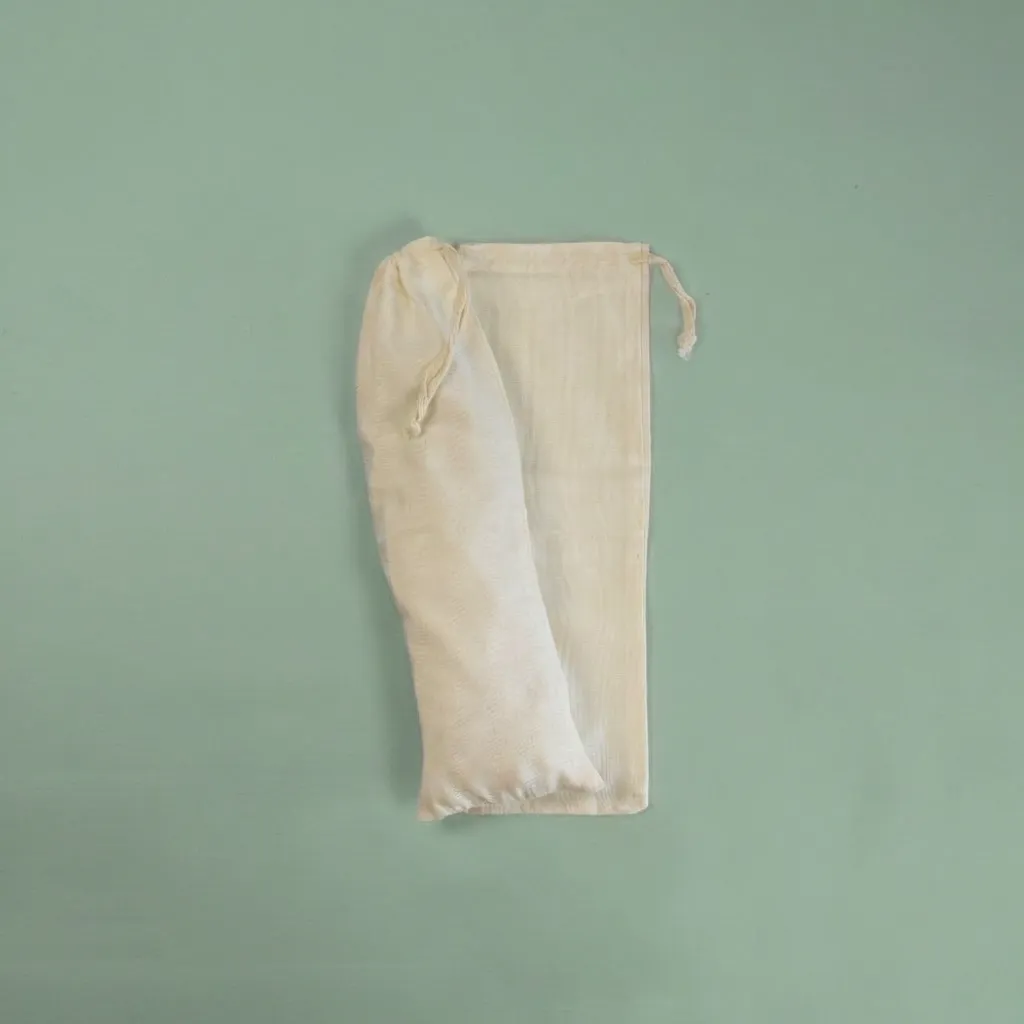 Bolsa 10x30 cm Lienzo Sublimable - Poliester 70% - Algodón 30%, Cierre de Ahorque Cinta Hilera